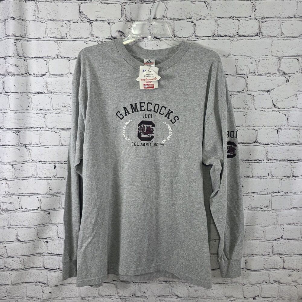 Vintage S. C. Gamecocks XL Gray Long Sleeve T-Shirt